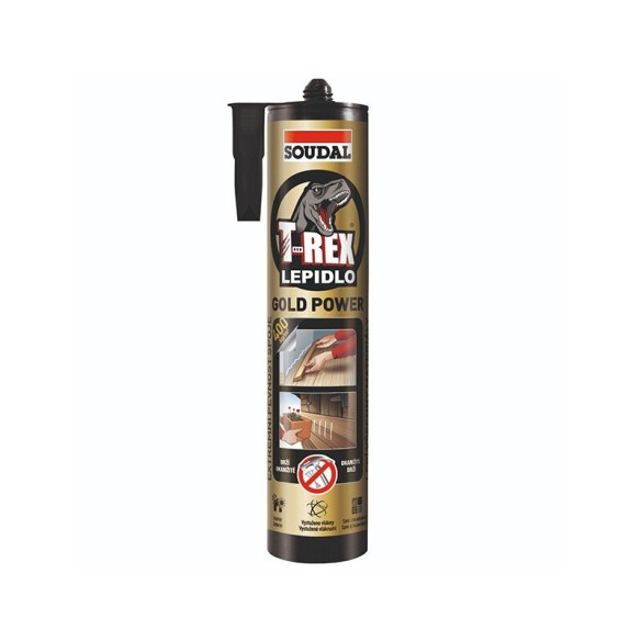 Монтажно лепило T-Rex злато 380 мл SOUDAL/146055 - 1