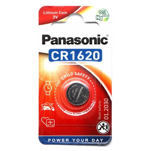 Литиева батерия PANASONIC CR1620 75mAh 3V - 1