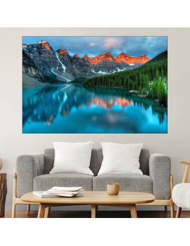 Езерото Луис в Канада - картина пано за стена - 2
