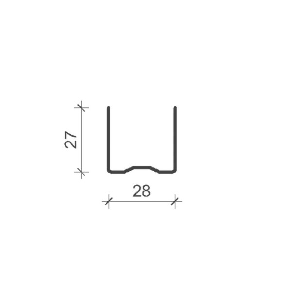 Поцинкован UD профил 0.6 мм 3м NORGIPS