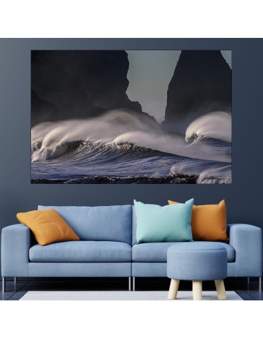 Бурни вълни в оекана - картина пано за стена - 1