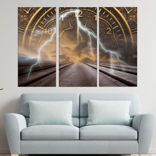 Машина на времето - абстракция - картина пано за стена - 1 2