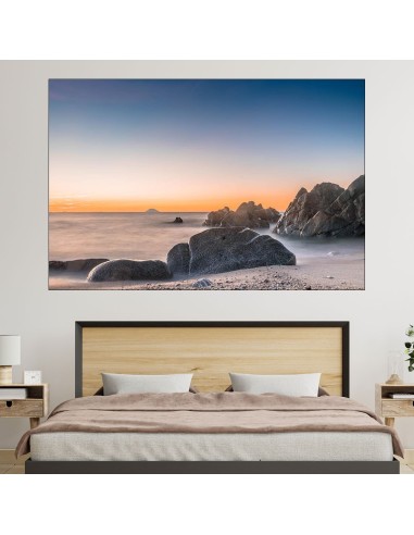Плаж с изглед към Стромболи - картина пано за стена - 1