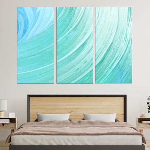 Син фон текстура - картина пано за стена - 2