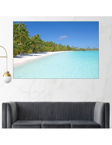 Плаж на тропически остров - картина пано за стена - 1