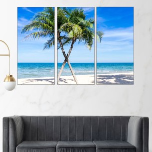 Плами на плажа - картина пано за стена - 1 2