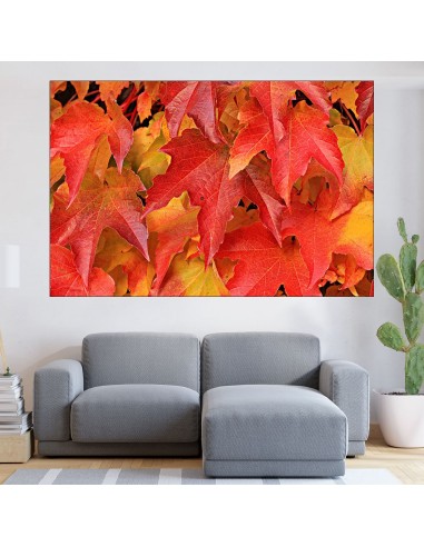 Лозови есенни листа - картина пано за стена - 1