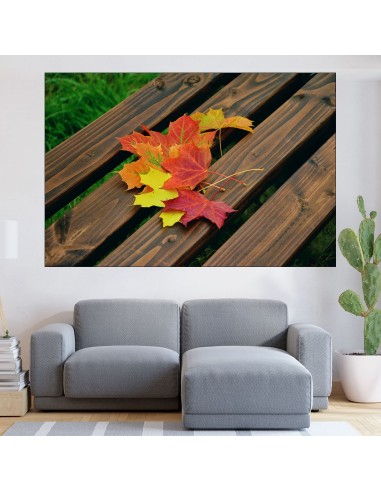 Есенни листа в парка - картина пано за стена - 1