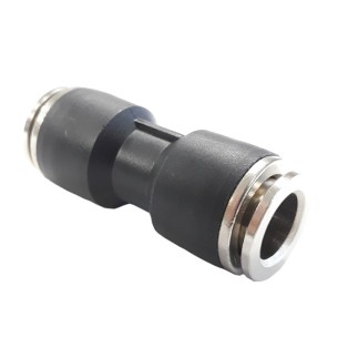 Права бърза връзка за въздух черна Ф12 мм - 1 2