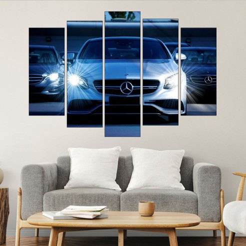 Мерцедес AMG C63 - картина пано за стена - 3