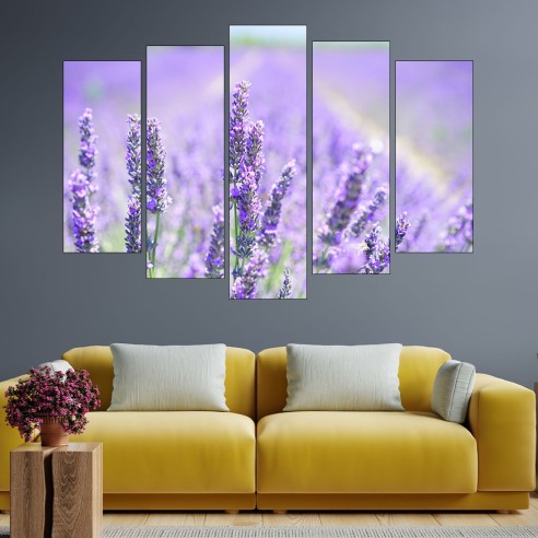 Цъфнала лавандула - картина пано за стена - 3