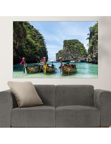 Лодки на остров Ко Фи Фи - картина пано за стена - 1