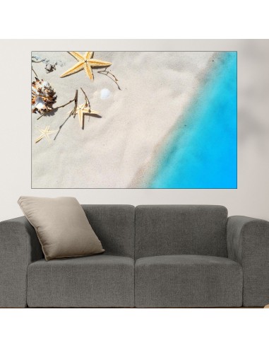 Морска звезда в пясъка - картина пано за стена - 1