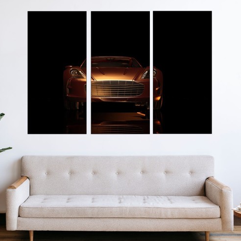 Зластиста кола - Aston Martin - картина пано за стена - 2