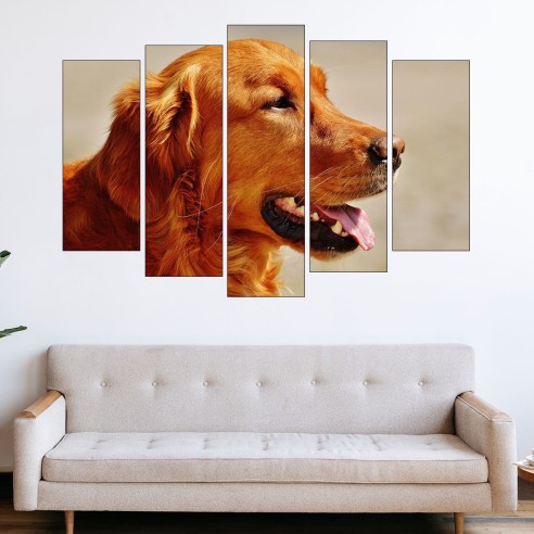 Портрет на ирландски сетер - картина пано за стена - 3