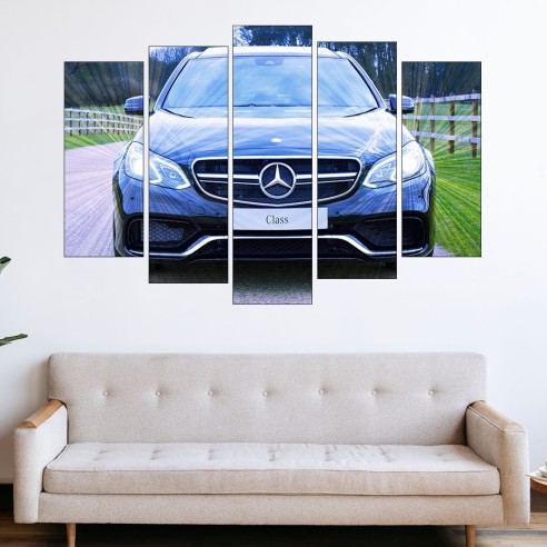 Луксозен автомобил - Mercedes - картина пано за стена - 3