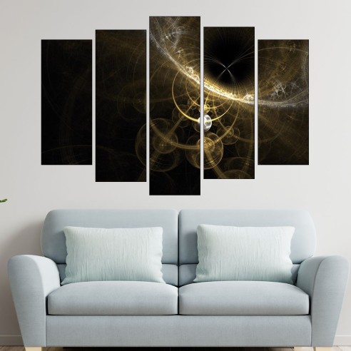 Абстракция -фрактали - планети 2 - картина пано за стена - 3