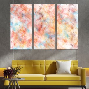 Абстрактен фон в червено и жълто - картина пано за стена - 1 2