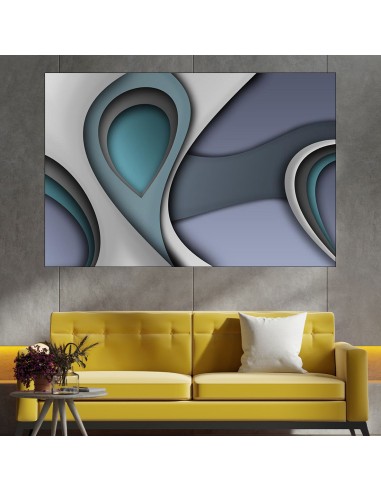 Абстрактен фон в сиво - картина пано за стена - 1