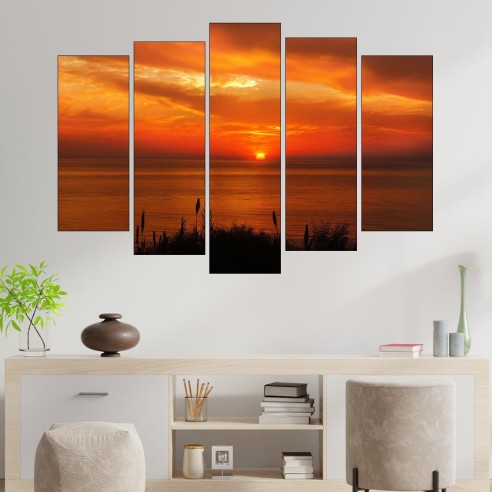 Морски залез - картина пано за стена - 3