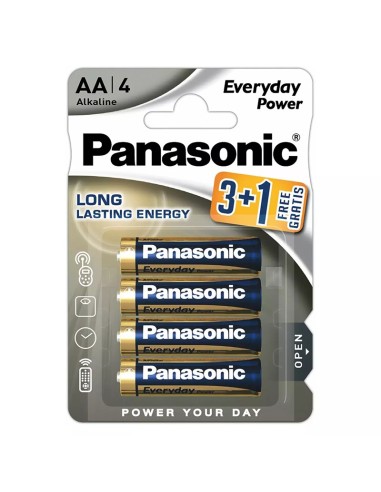 Алкални батерии PANASONIC LR06 AA 1.5V - 4 бр. - 1