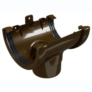 Снадка с дренаж Classic 120 Ø 80 мм кафява ДЕВОРЕКС - 1