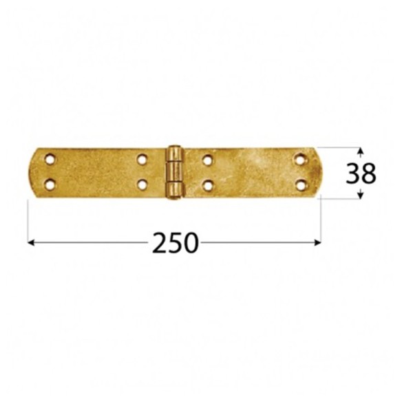Панта френски тип ZF 250x38x2.5 мм DOMAX - 2