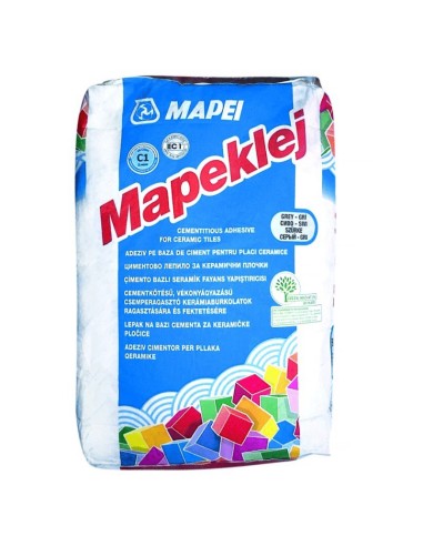 Лепило за плочки 25 кг сиво Mapeklej MAPEI