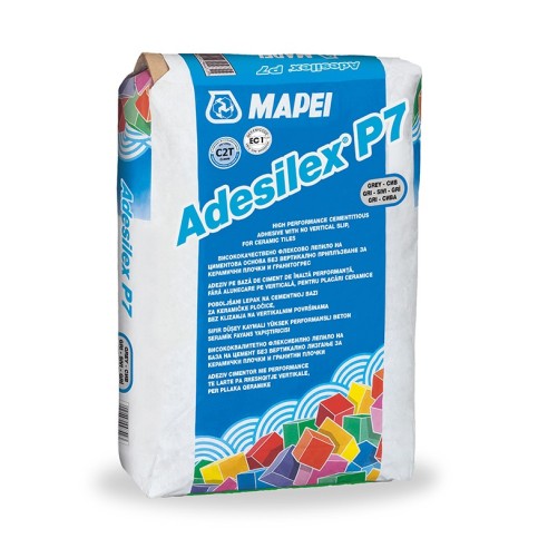 Лепило за плочки 25 кг сиво Adesilex P7 MAPEI