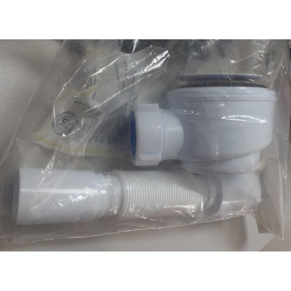 Сифон за поддушово корито 1 1/2" Ø60мм, с тръба, ANIPLast - 2