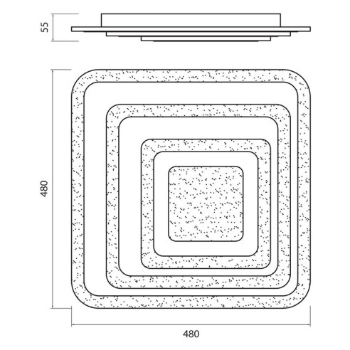 LED плафон Cezar 82W с дистанционно VIVALUX - 2