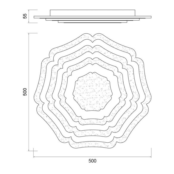 LED плафон Nora 77W с дистанционно VIVALUX - 2