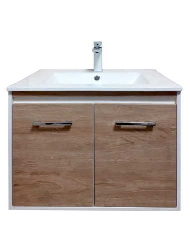 Шкаф за баня Рим, с мивка, дървесни врати FORMA VITA - 1