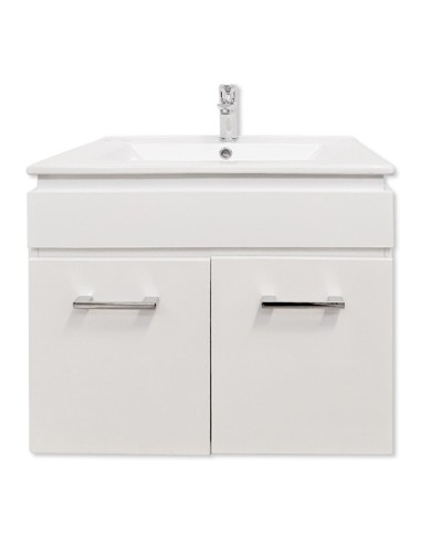Шкаф за баня Рим, с мивка, бял FORMA VITA - 1