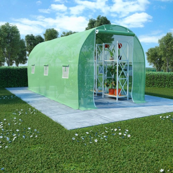 Оранжерия с 6 прозореца и врата, 9 м², 4,5x2x2 м - 3