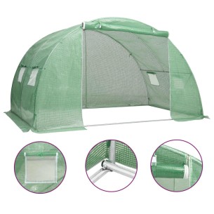 Оранжерия, градинска  с 4 прозореца, 8 м², 4x2x2 м - 1 2