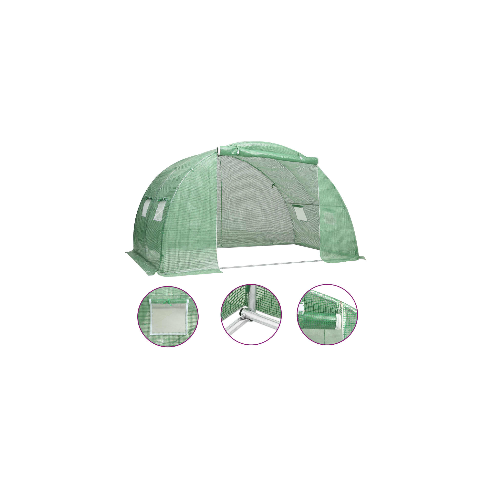 Оранжерия, градинска  с 4 прозореца, 8 м², 4x2x2 м - 15