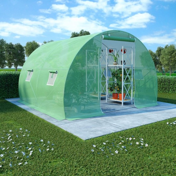 Оранжерия, градинска с 4 прозореца, 6 м², 3x2x2 м - 12