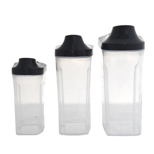 Комплект контейнери с плъзгаща капачка ( черна )- 3бр. - 3