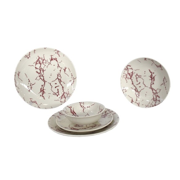 Сервиз за хранене mermer микс- 24 части - 1