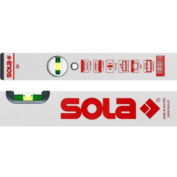 Нивелир алуминиев 1800 мм, 0.5 мм/м sola av 180 - 3