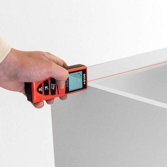 Ролетка лазерна с lcd дисплей, противоударна 0.2-40 м, 2 мм/м sola vector 40 - 5