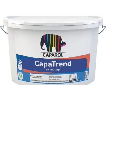 Бяла интериорна боя CapaTrend 9л - CAPAROL - 1