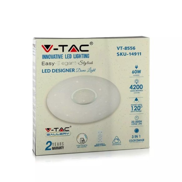 Led плафон с дистанционно димиращ 60w - 2