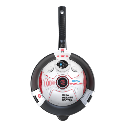 Tиган с подвижна дръжка ø28 см Ferra Induction NEVA METAL - 3