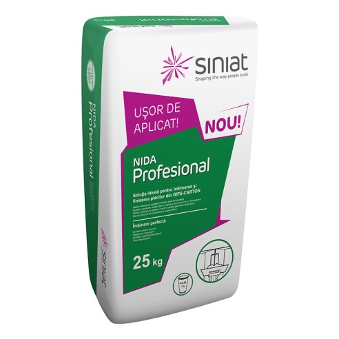 Siniat гипсова фуга nida profesional- 25 кг - 1