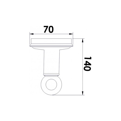Закачалка за баня, двойна, злато, Сахара INTER CERAMIC - 2