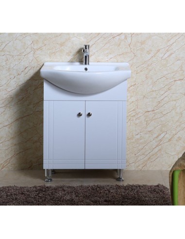 Комплект PVC шкаф за баня с умивалник - 1