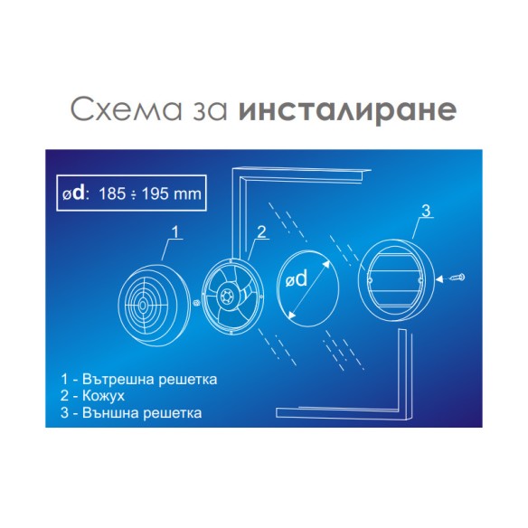 Вентилатор за прозорец  MM-W - 2