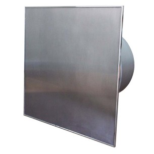 Вентилатор за баня ММ-Р 100/105, квадратен,  с клапа 07, метал права - 1